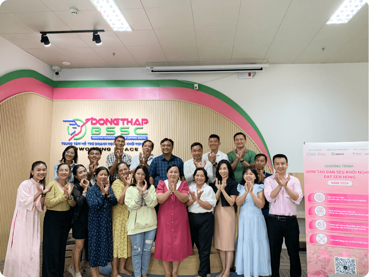 Chương trình ươm tạo Đàn Sếu Khởi nghiệp Đất Sen hồng năm 2024